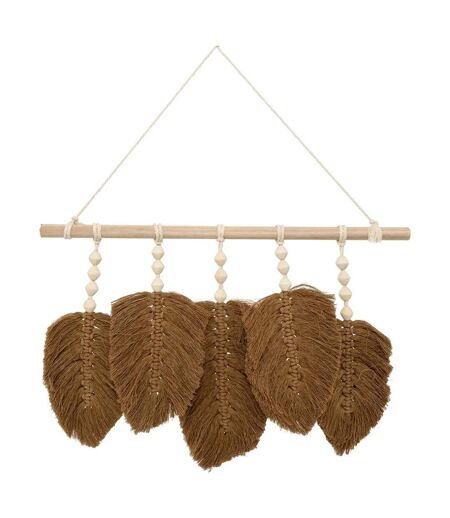Déco Murale Feuilles en Tissu Odina 58cm Naturel