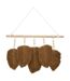 Déco Murale Feuilles en Tissu Odina 58cm Naturel-1