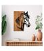 Décoration murale en bois et métal Walnut Cheval