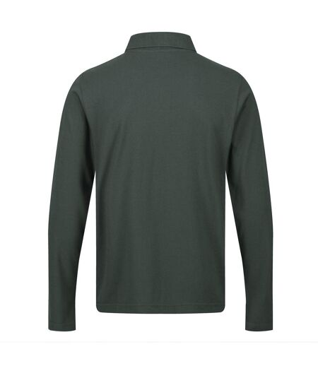 Regatta Mens Pro Long-Sleeved Polo Shirt (Dark Green)