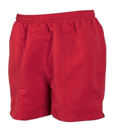 Tombo Teamsport Womens/Ladies All Purpose Lined Sports Shorts (Red)