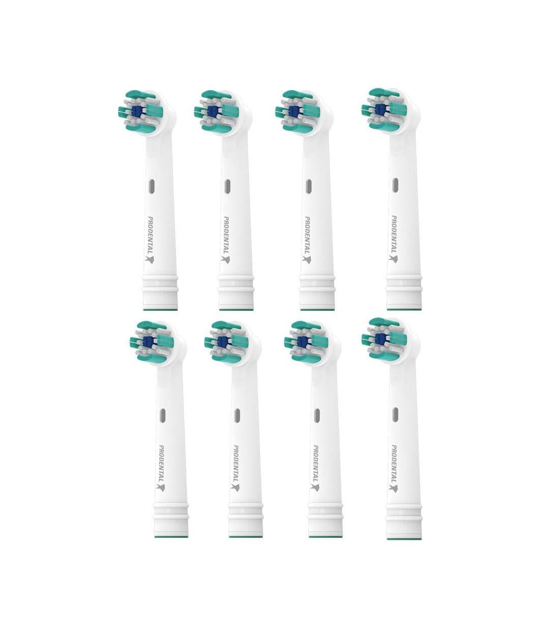 x8 Brossettes Rotative de Rechange Prodental Clean Action - Taille unique