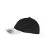 Classic Two Tone Low Profile Baseball Cap Black White Flexfit-3