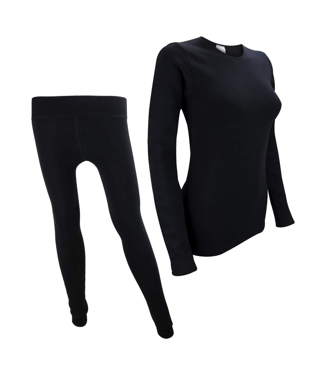 Ladies Long Sleeve Thermal Top & Thermal Leggings for Winter-3