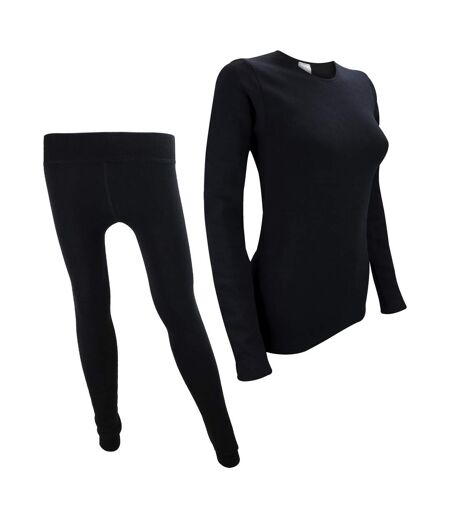 Ladies Long Sleeve Thermal Top & Thermal Leggings for Winter