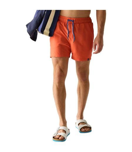 Mens Mawson Ii Swim Shorts Tigerlily Orange Sonic Blue Regatta