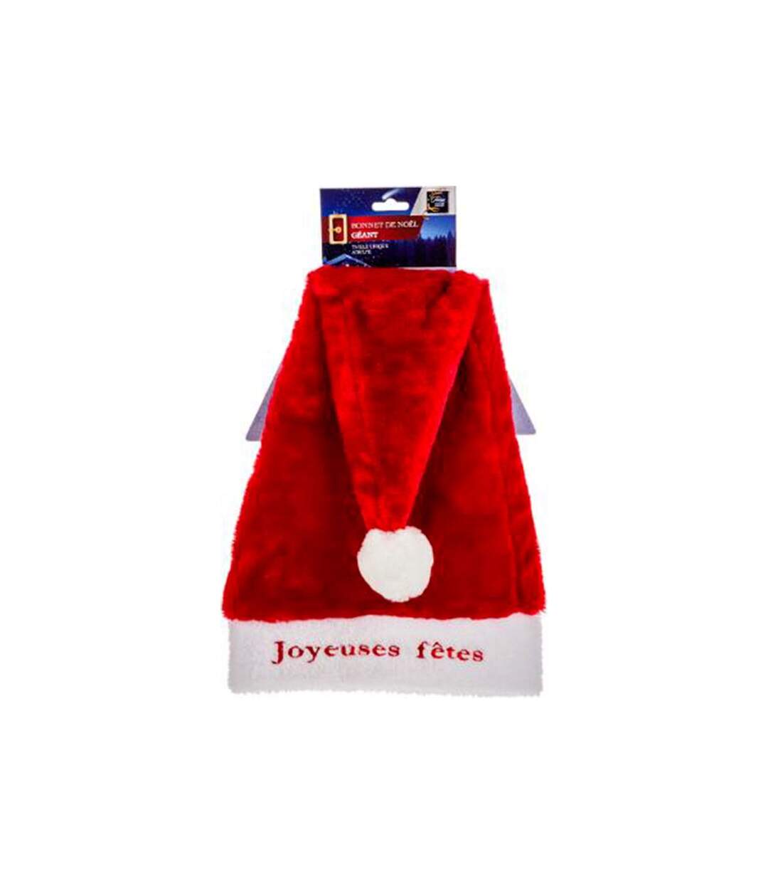 Chapeau de Noël Long Brodé 65cm Rouge-2