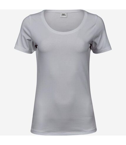 Tee Jays Womens/Ladies Stretch T-Shirt (White)