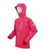 Womens/ladies Birchdale Shell Waterproof Jacket Pink Potion White Regatta-1