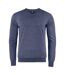 Mens Oakville V Neck Sweatshirt Anthracite Melange Cutter & Buck-1