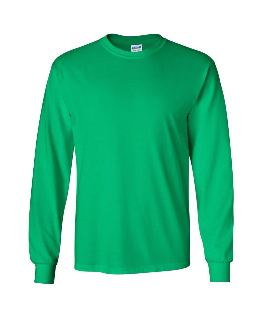 T-shirt uni à manches longues  pour homme vert irlandais Gildan