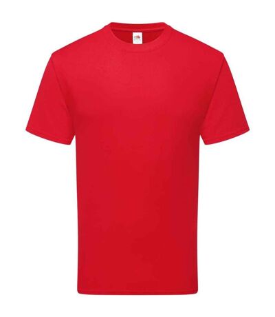 T-shirt unisexe en coton pour adultes rouge Fruit of the Loom