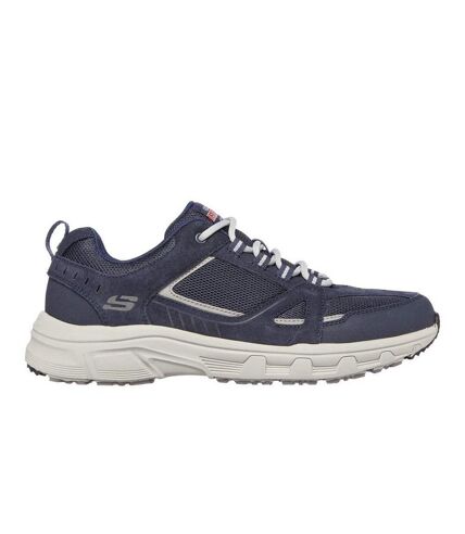 Skechers Mens Oak Canyon Duelist Leather Sneakers (Navy) - UTFS7939