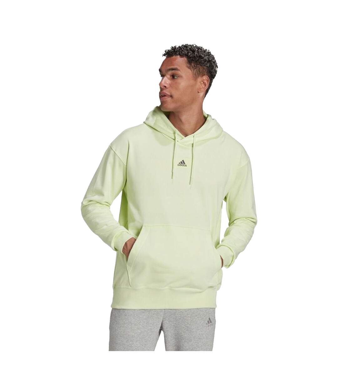 Sweat À Capuche Essentials Feelvivid Homme Vert Adidas-1