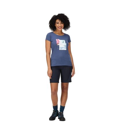 T-shirt Breezed Happy Wandering Femme Denim Regatta