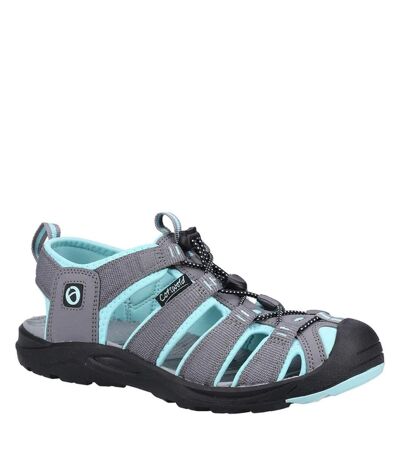 Cotswold Mens Marshfield Recycled Sandals (Gray/Turquoise) - UTFS9895
