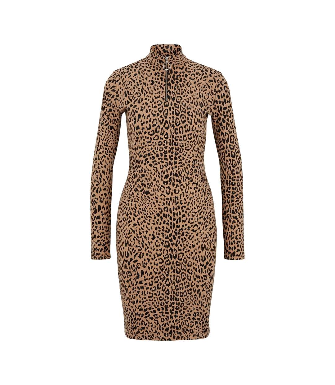 Womens/ladies Ninky Bodycon Dress Brown Black Hugo-2