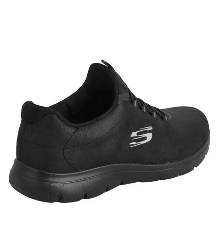 Womens/ladies summits itz bazik trainers black Skechers