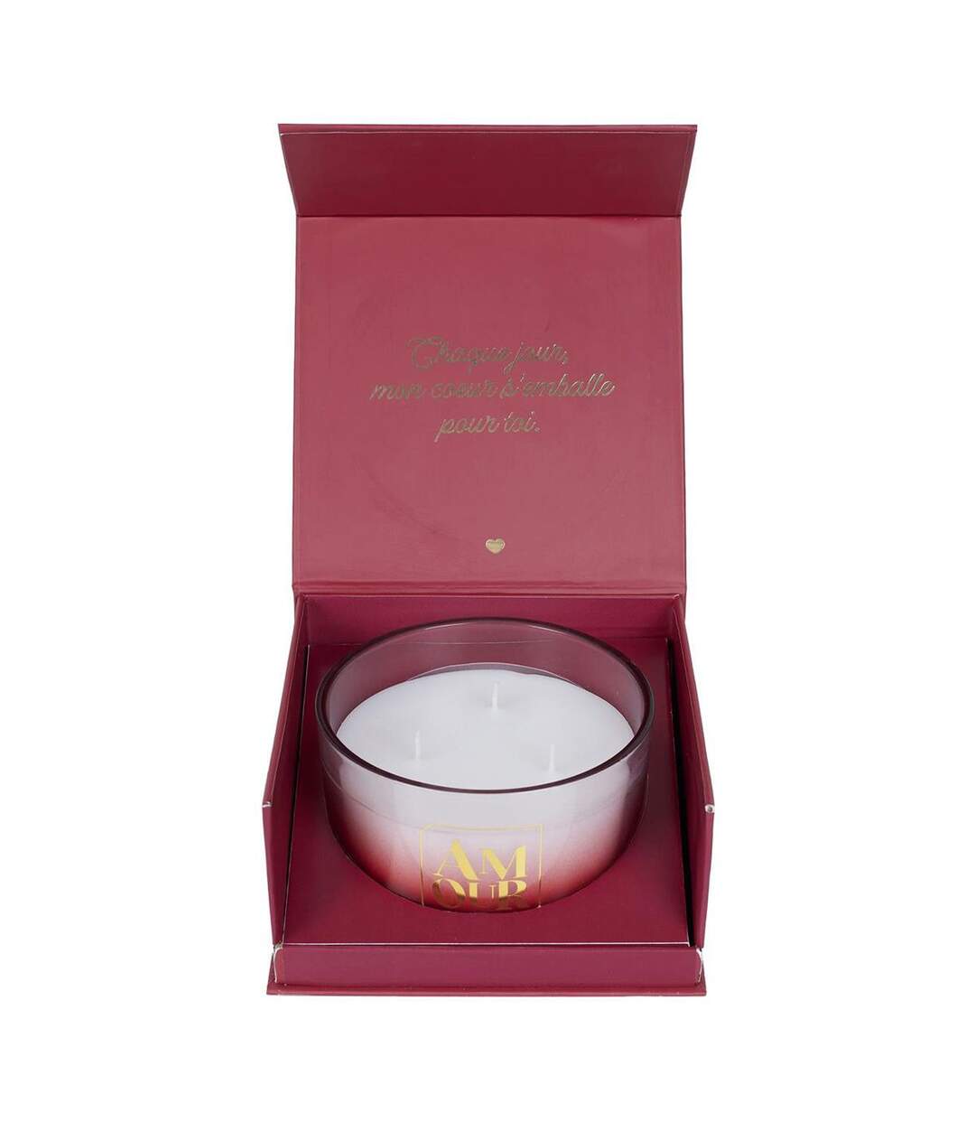 Coffret Bougie Parfumée Amour 270g Rêve Poudré-1