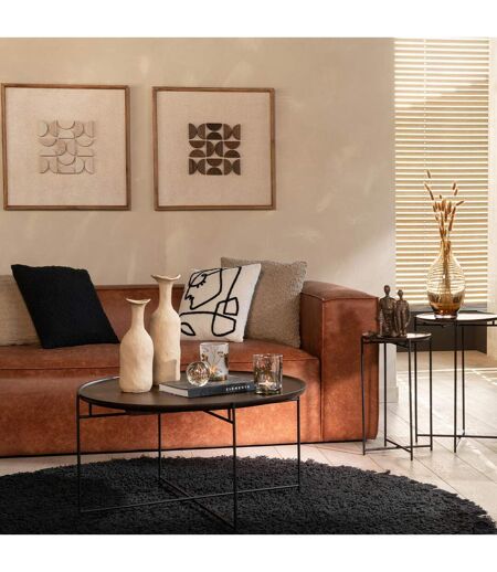 Vase Déco en Métal Agra 31cm Beige