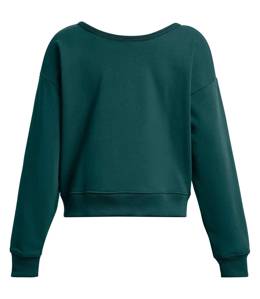 Womens/ladies Project Rock Terrycloth Relaxed Fit Sweatshirt Blue Under Armour-3