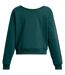 Womens/ladies Project Rock Terrycloth Relaxed Fit Sweatshirt Blue Under Armour-3