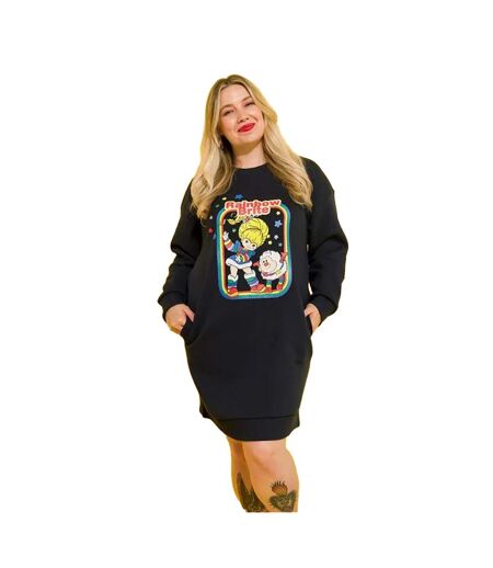Robe Pull Femme/danse Bleu Marine Rainbow Brite