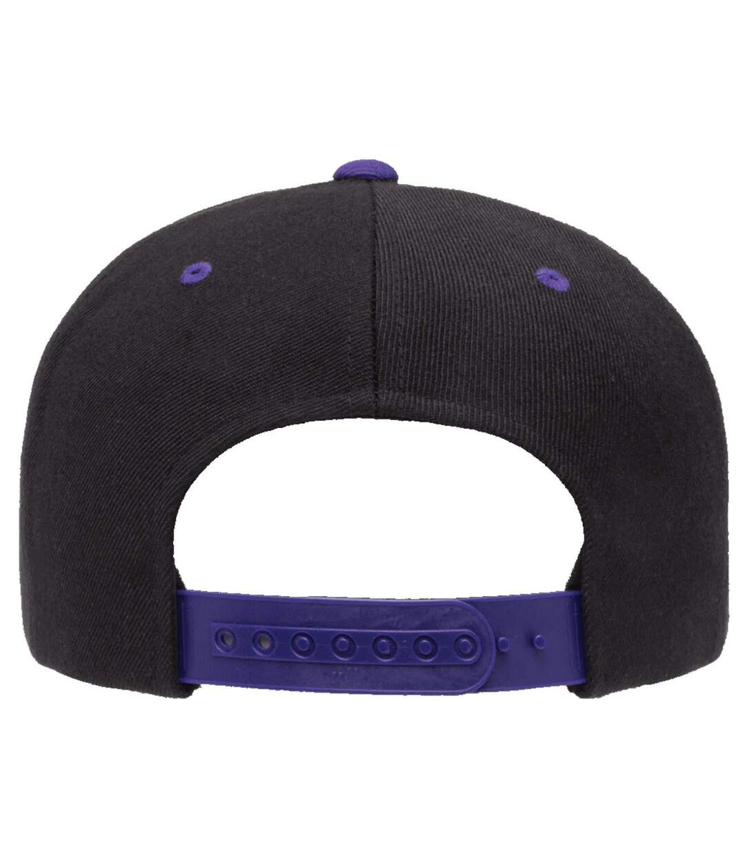 Casquette ajustable classique homme noir / violet Yupoong-2