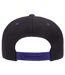 Yupoong Mens The Classic Premium Snapback 2-Tone Cap (Black/Purple) - UTRW2887