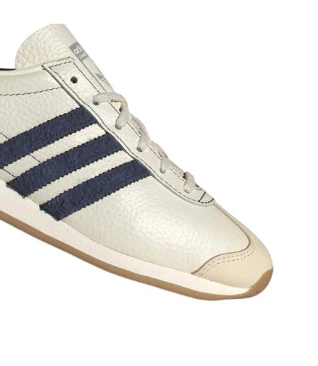 Womens/ladies Og Leather Trainers Beige Navy Adidas
