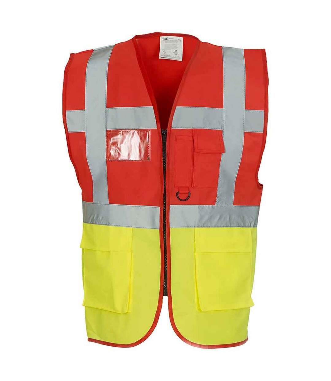 Gilet executive adulte rouge / jaune Yoko Yoko