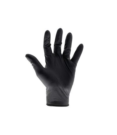 N heavy-duty nitrile disposable gloves, black one size multi colour SCA