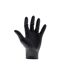 N heavy-duty nitrile disposable gloves, black one size multi colour SCA-1
