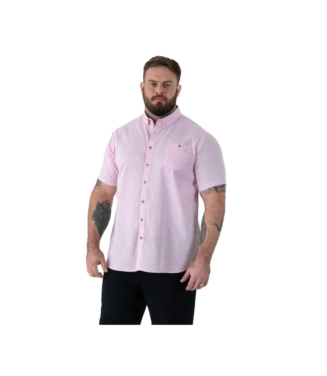 Chemise Clarke D555 Homme Rose Duke-4
