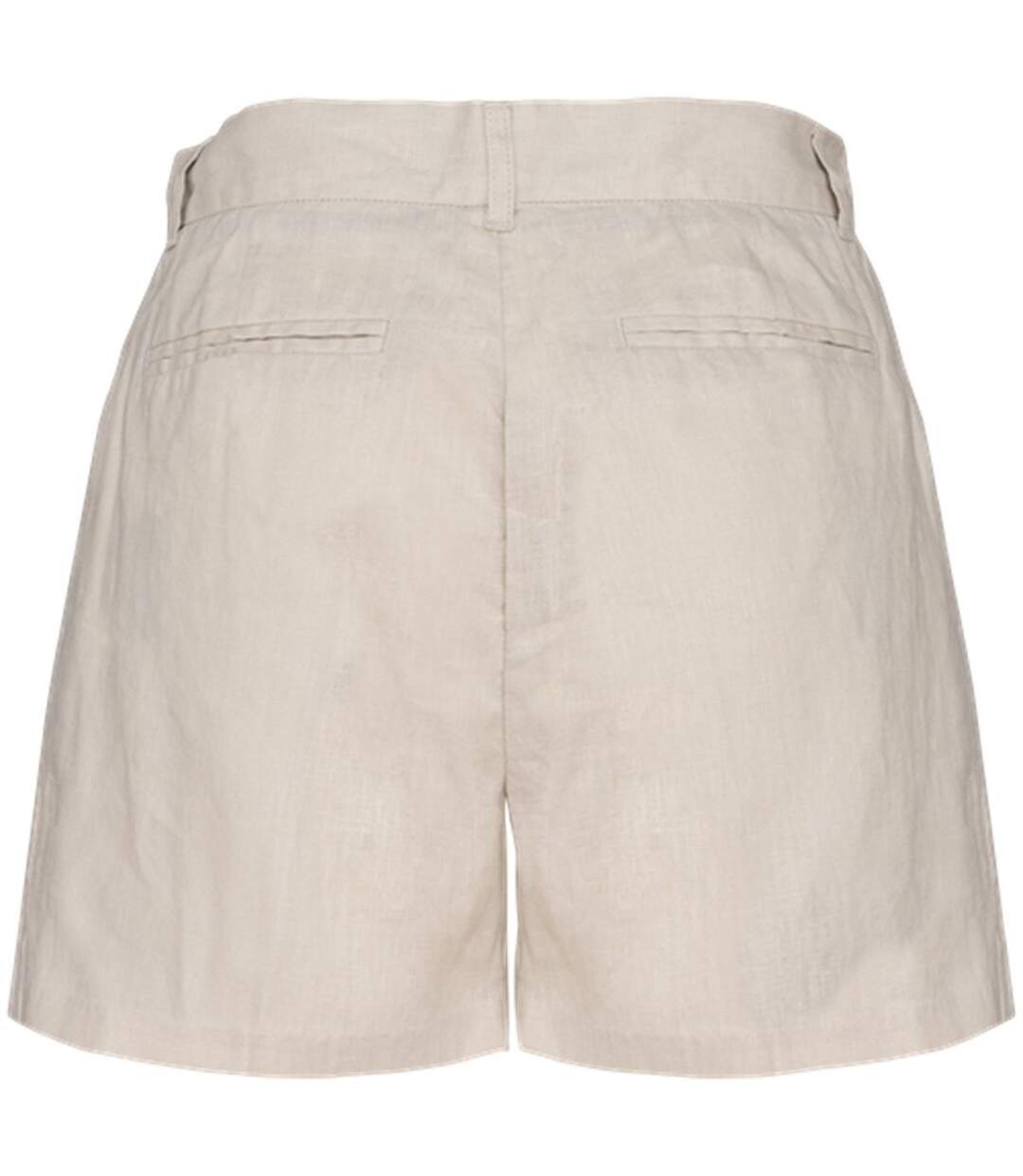 Bermuda en lin - Femme - PATS713 - beige linen sand-3