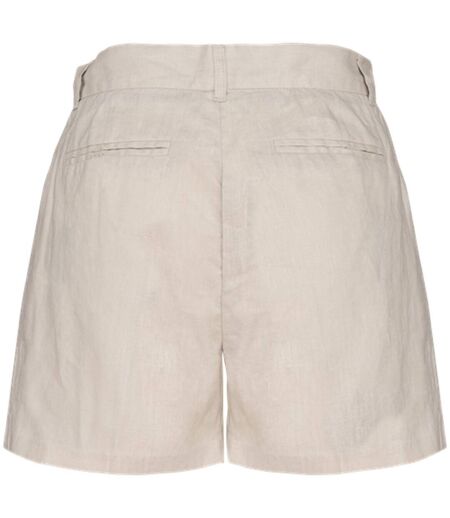 Bermuda en lin - Femme - PATS713 - beige linen sand