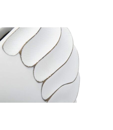 Vase Design en Relief Lines 34cm Blanc