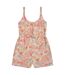 Combishort Flora Femme Blanc Cassé Animal-2