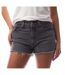 Womens/ladies 501 Original Jean Shorts Charcoal Grey Levis-2