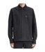Mens Anchor Herringbone Overshirt Grey Fred Perry-3