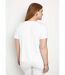 T-shirt uni strass col rond manches courtes-2