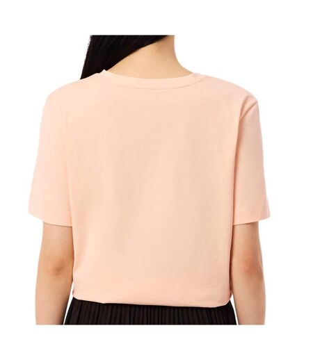 T-shirt corail femme lacoste relaxed