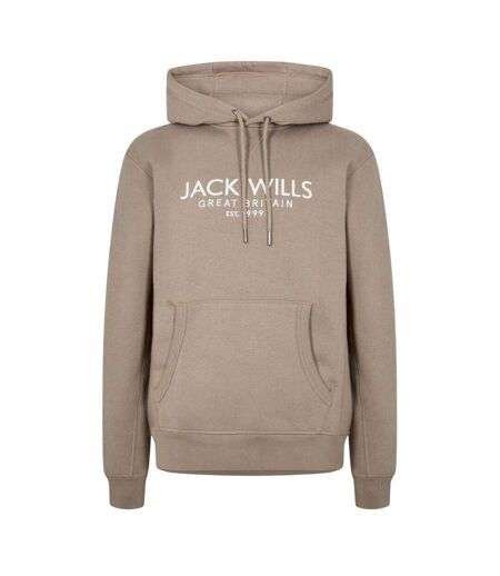 Mens Batsford Logo Hoodie Fawn Jack Wills