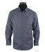 CHALLENGER TRUBLION1 - Chemise à carreaux flanelle grise manches longues pour un confort thermique élégant-3