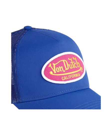 Casquette trucker avec filet effet satiné et patch Poly Vondutch