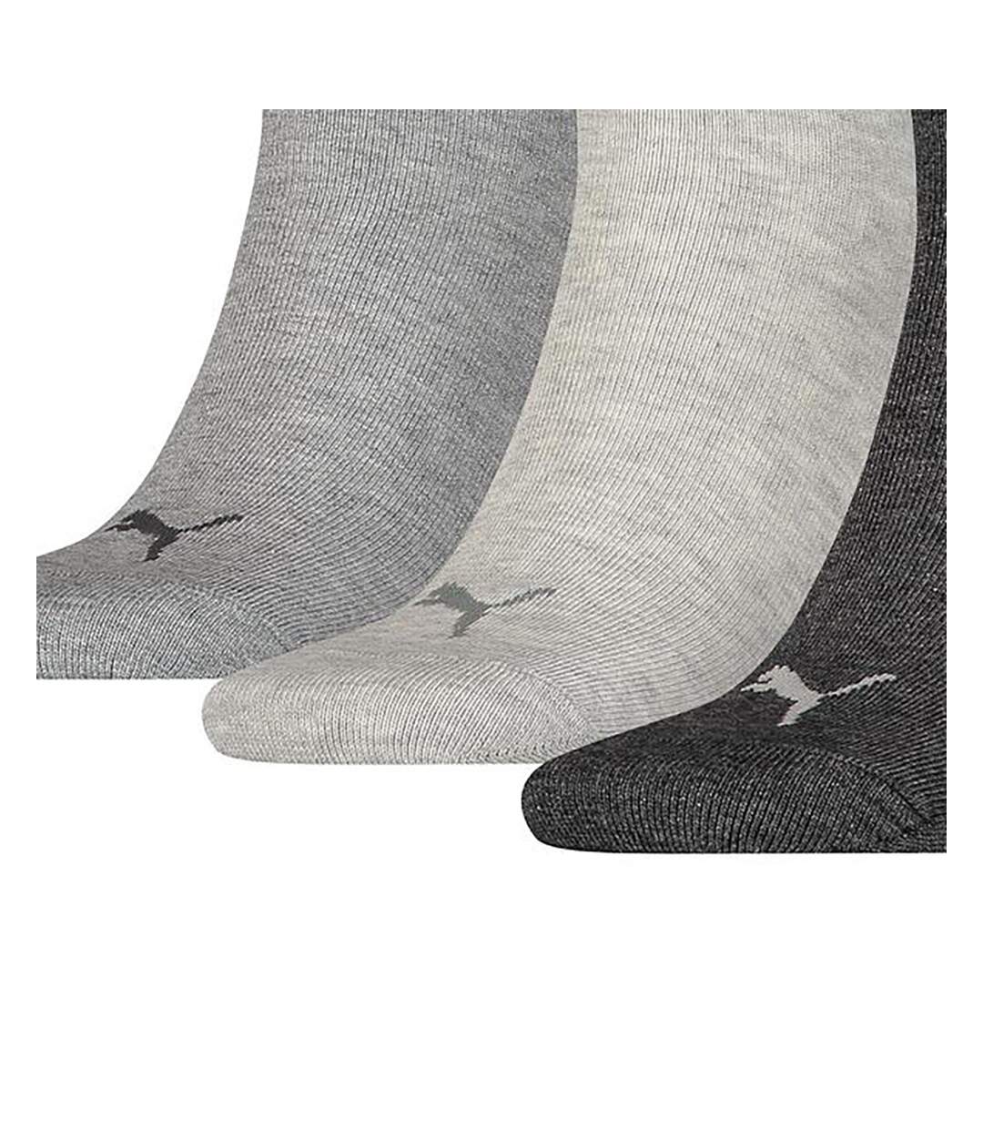 Puma Unisex Adult Quarter Training Ankle Socks (Pack of 3) (Grey) - UTRD697-2