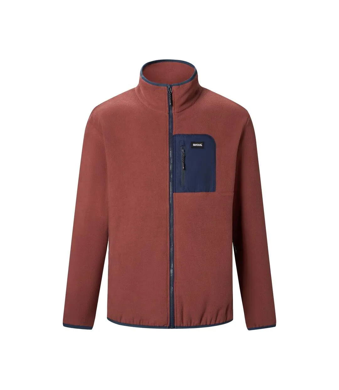 Mens Frankie Full Zip Fleece Jacket Dark Cherry Navy Regatta-3