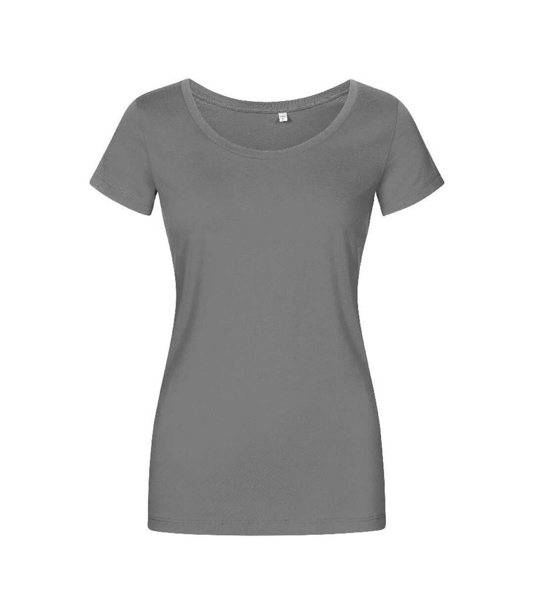 T-shirt Femme Gris Acier Uni X.O By Promodoro-1
