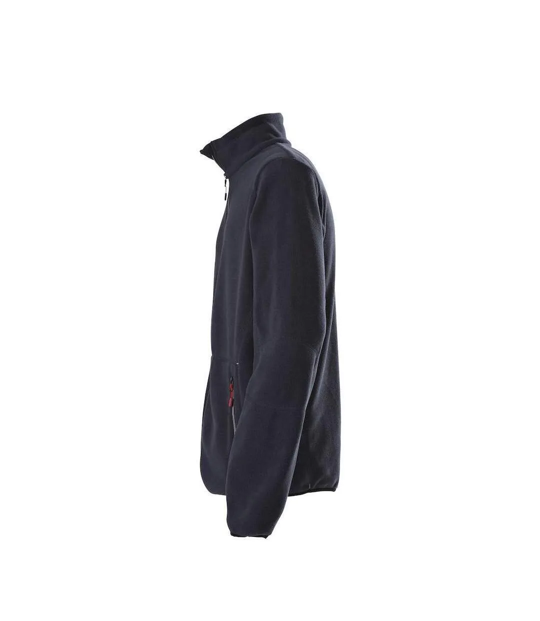Mens Speedway Fleece Jacket Navy Printer-3