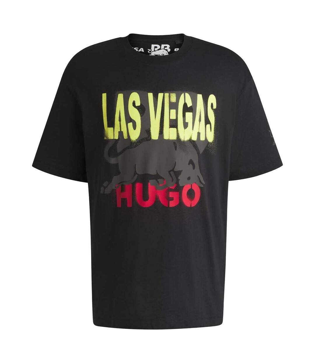 T-shirt Las Vegas Homme Noir Hugo-1